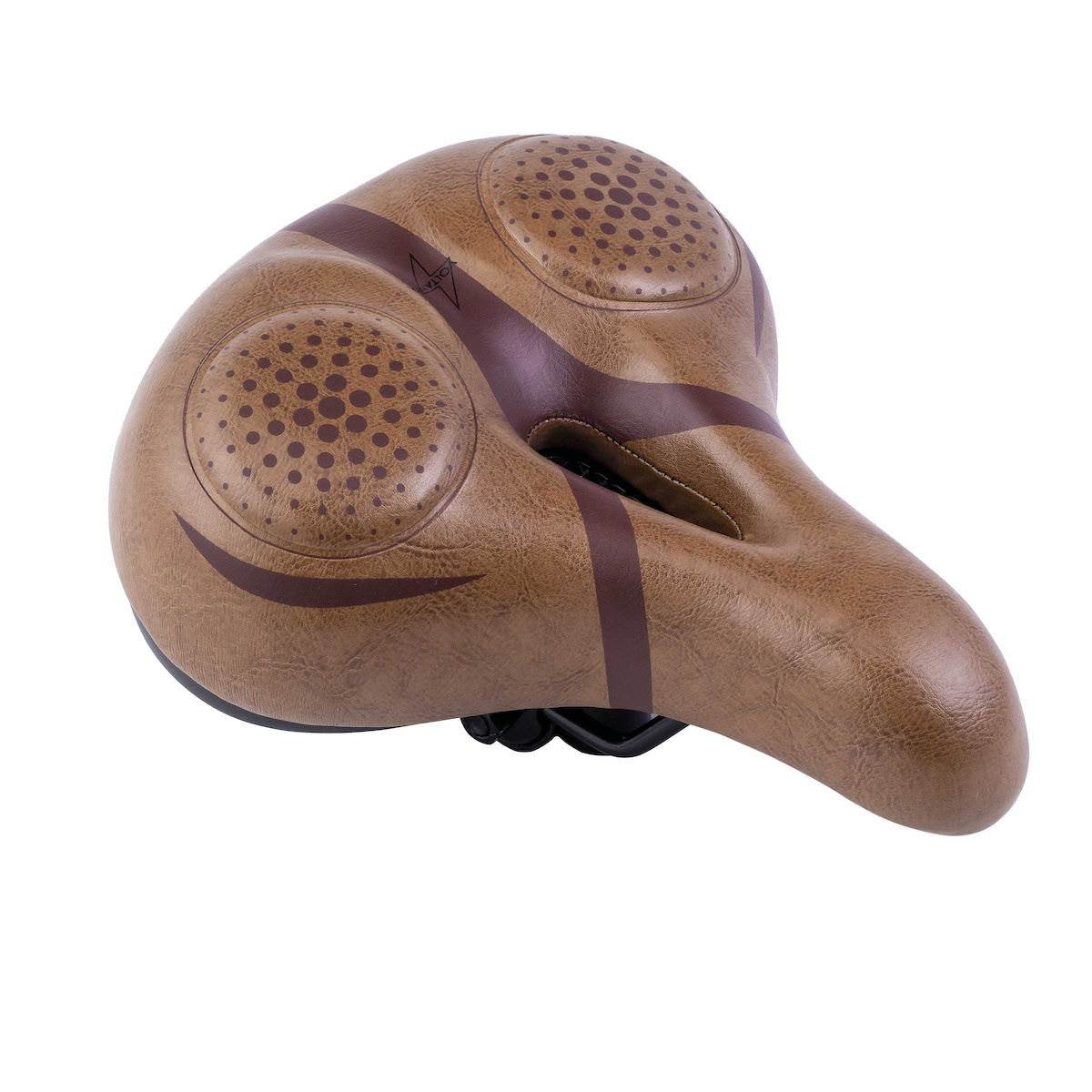 Voltano Fietszadel Met Voorgevormde Gelpads - Bruin