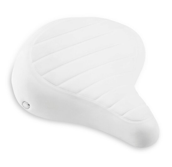 Voltano Drifter Fietszadel - Wit - Gratis Zadelstrop