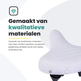 Voltano Drifter Fietszadel - Wit - Gratis Zadelstrop