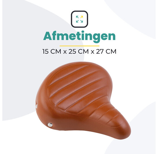 Voltano Drifter Fietszadel - Lichtbruin - Gratis Zadelstrop