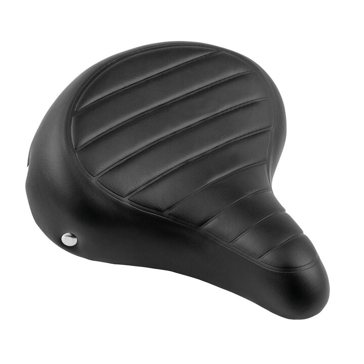 Voltano Drifter Fietszadel - Zwart - Gratis Zadelstrop