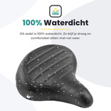 Voltano Drifter Fietszadel - Zwart - Gratis Zadelstrop