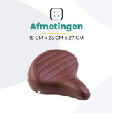 Voltano Drifter Fietszadel - Bruin - Gratis Zadelstrop