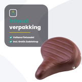 Voltano Drifter Fietszadel - Bruin - Gratis Zadelstrop