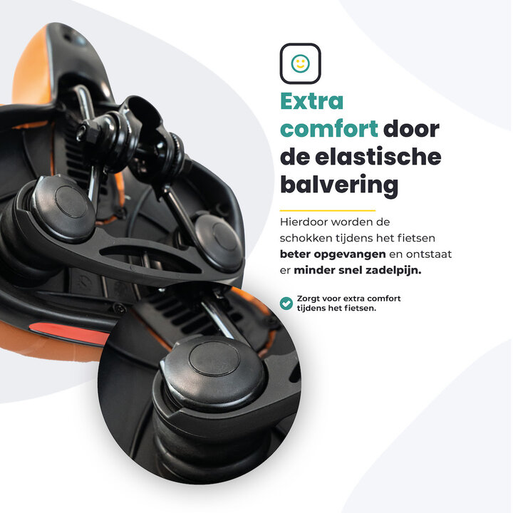 Voltano Fietszadel Met Gelpads - Bruin