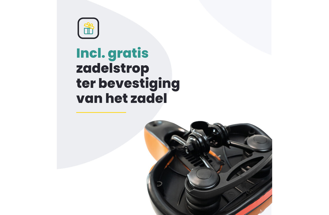 Voltano Fietszadel Met Gelpads - Bruin