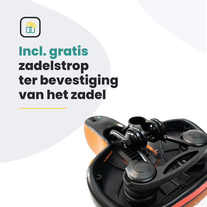 Voltano Fietszadel Met Gelpads - Bruin