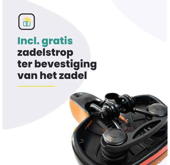 Voltano Fietszadel Met Gelpads - Bruin