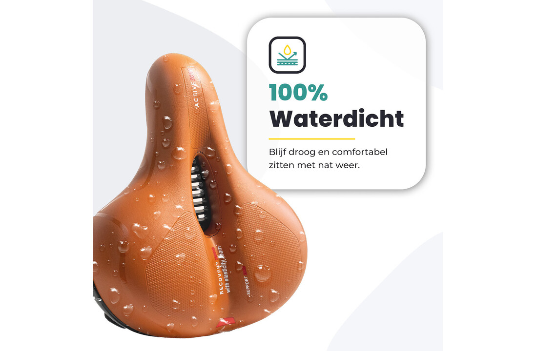 Voltano Fietszadel Met Gelpads - Bruin