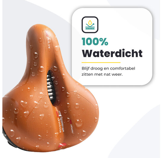 Voltano Fietszadel Met Gelpads - Bruin