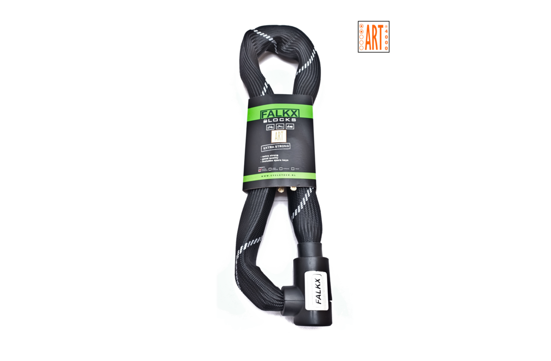 Falkx Kettingslot Luxe Slotkop - Art2 Goedgekeurd - 90 CM - Zwart