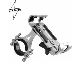 Voltano Aluminium Telefoonhouder Fiets - Grijs
