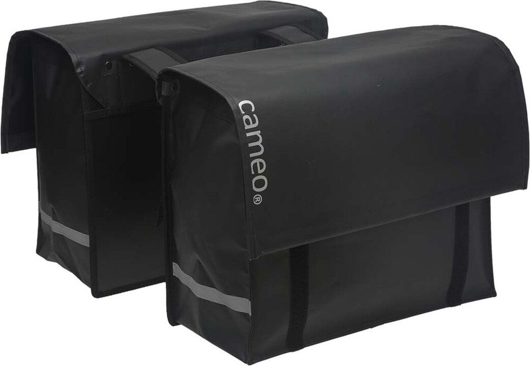 New Looxs Cameo Dubbele Fietstas - Mat Zwart - 46 Liter - Bisonyl