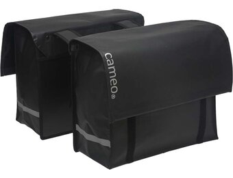 New Looxs Cameo Dubbele Fietstas - Mat Zwart