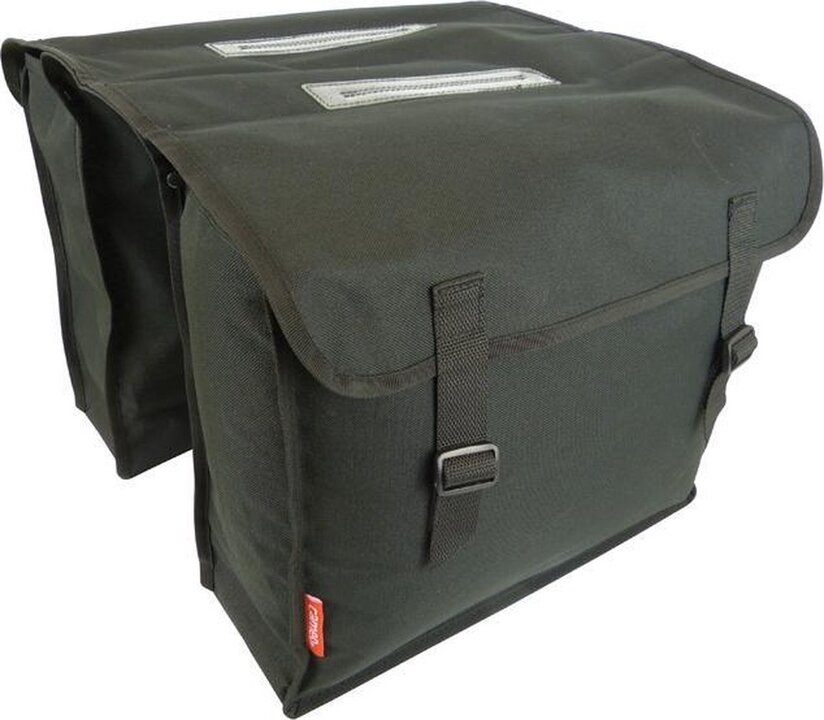 New Looxs Cameo Dubbele Fietstas - Zwart - 30 Liter