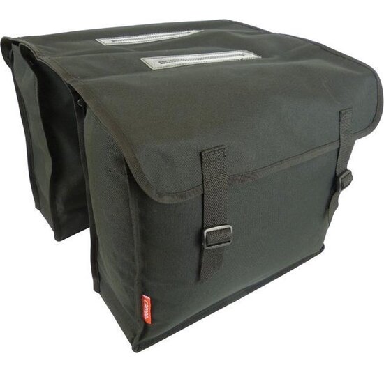 New Looxs Cameo Dubbele Fietstas - Zwart - 30 Liter