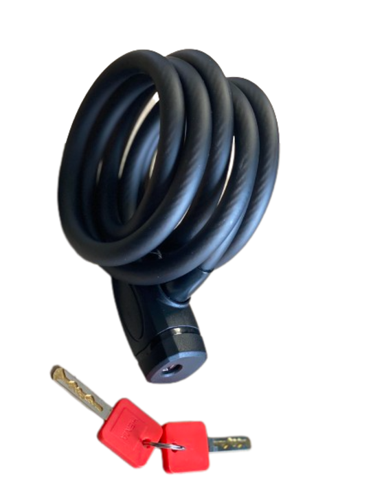 Kabelslot  Gepantserd 120CM - Zwart - ⌀12mm