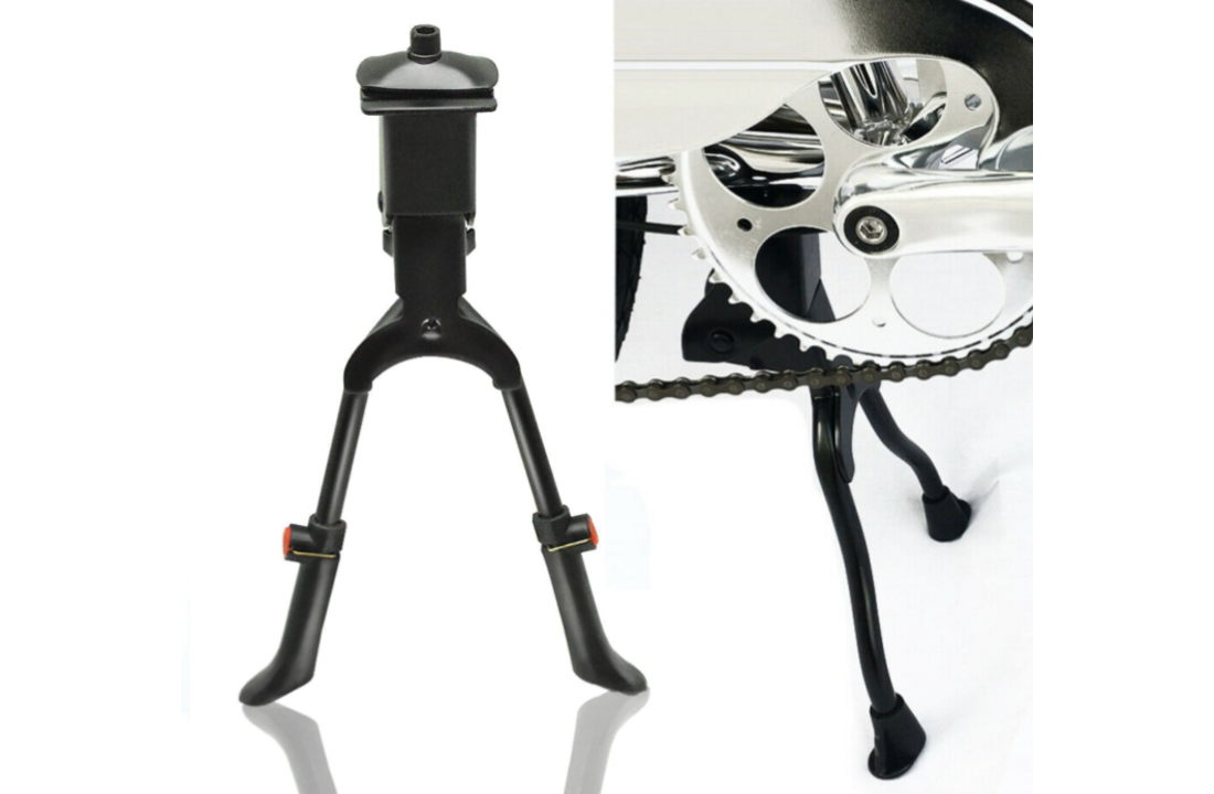 Voltano Dubbele Fietsstandaard -Verstelbaar - 26 / 28 inch - Zwart