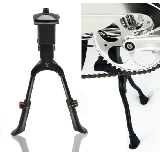 Voltano Dubbele Fietsstandaard -Verstelbaar - 26 / 28 inch - Zwart