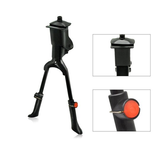 Voltano Dubbele Fietsstandaard -Verstelbaar - 26 / 28 inch - Zwart