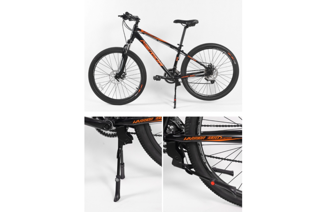 Voltano Dubbele Fietsstandaard -Verstelbaar - 26 / 28 inch - Zwart