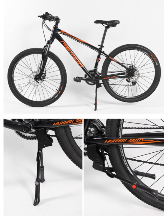 Voltano Dubbele Fietsstandaard -Verstelbaar - 26 / 28 inch - Zwart