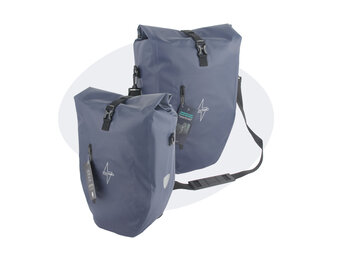 Voltano Luxe Fietstas 28L - Enkele Pakaftas - Marine Blauw