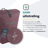 Voltano Luxe E-bike Fietstas 28L - Bordeaux Rood - Pakaftas Met Laptop Vak - 100% Waterdicht