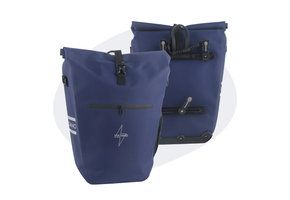 Voltano Luxe E-bike Fietstas 28L - Marine Blauw - Pakaftas Met Laptop vak