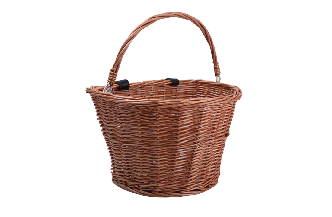Voltano Rieten Fietsmand - Bruin - 20 Liter