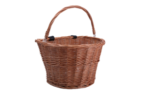 Voltano Rieten Fietsmand - Bruin