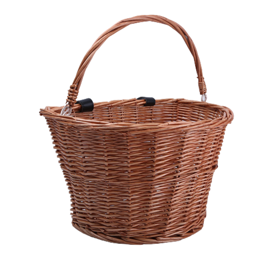 Voltano Rieten Fietsmand - Bruin - 20 Liter