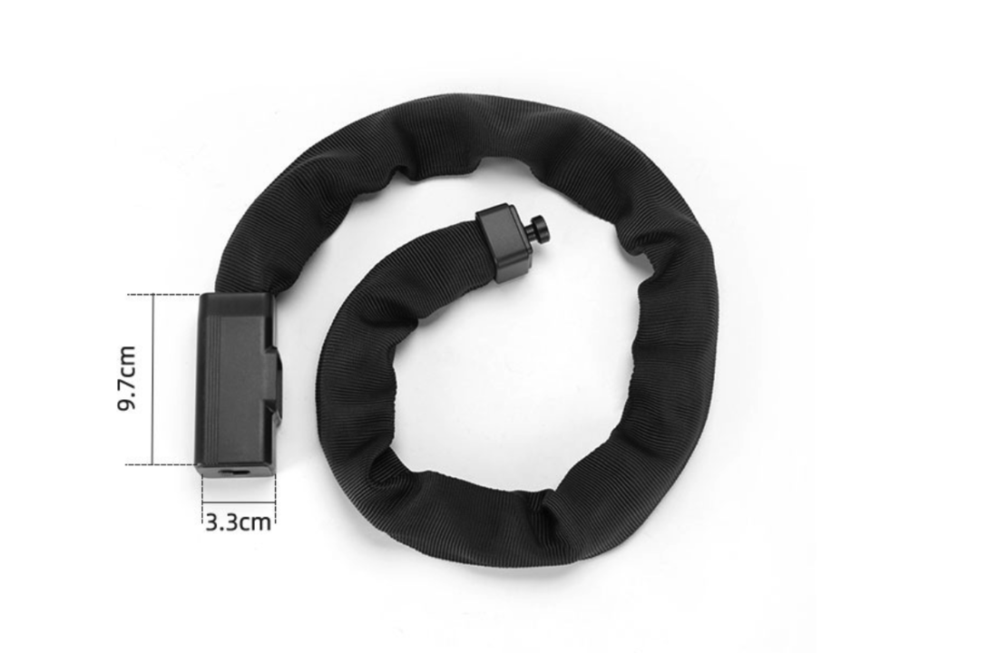 Voltano Kettingslot Extra Sterk - Zwart - 90 CM