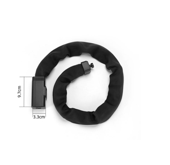 Voltano Kettingslot Extra Sterk - Zwart - 90 CM