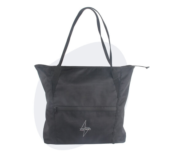 Voltano Shopper - Enkele Fietstas - Zwart - 100% Waterdicht - 19 Liter
