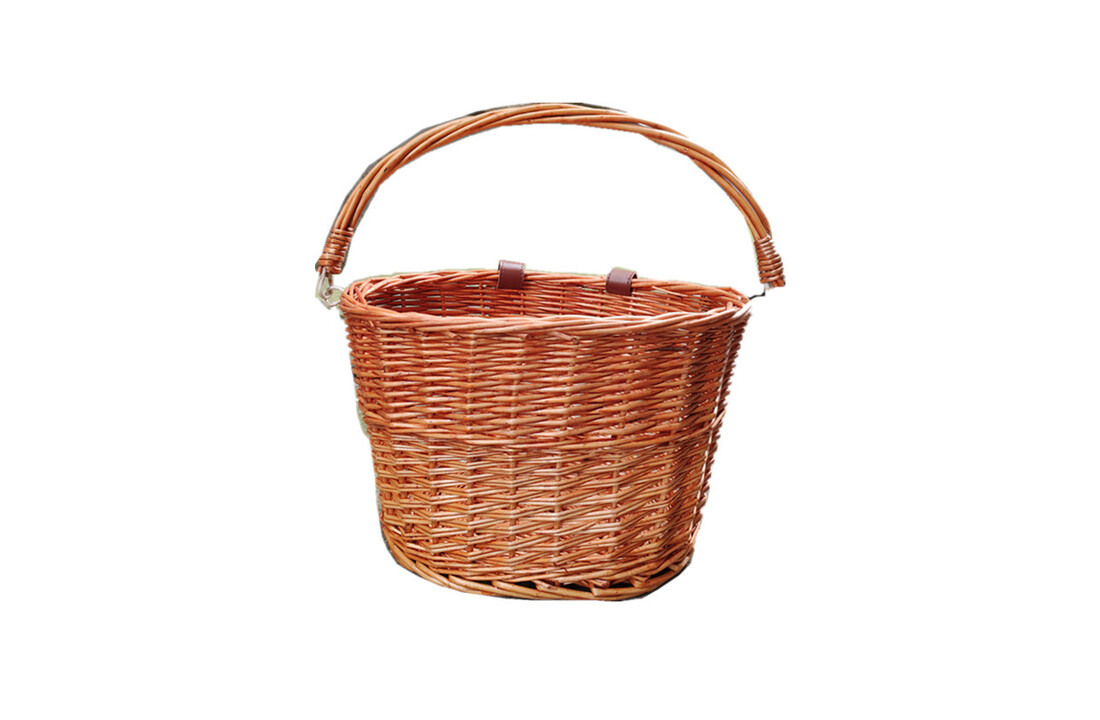 Voltano Rieten Fietsmand - Bruin - 20 Liter