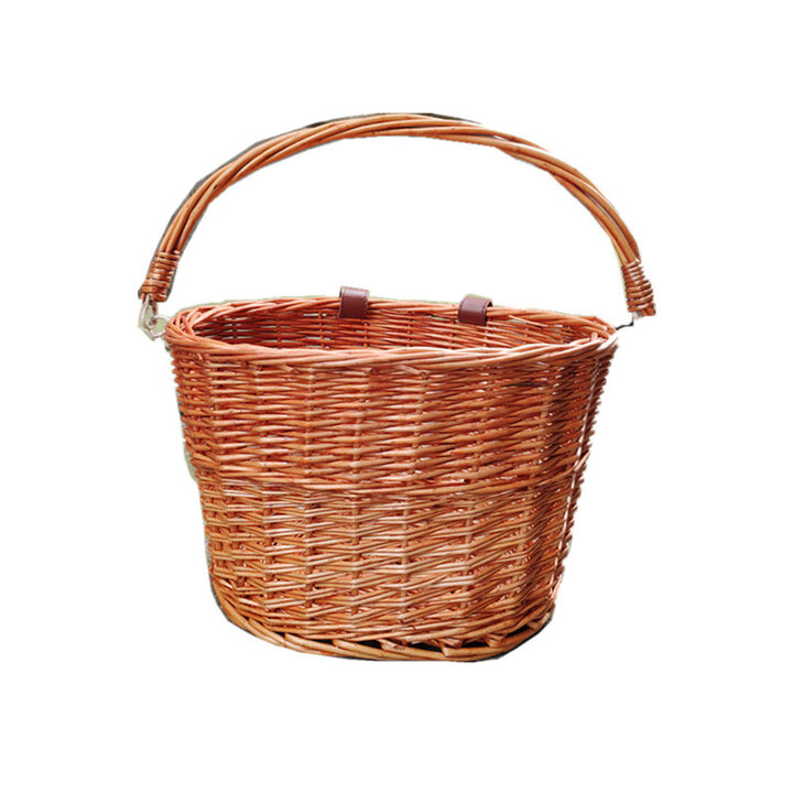 Voltano Rieten Fietsmand - Bruin - 20 Liter