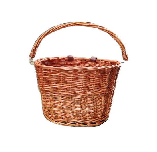 Voltano Rieten Fietsmand - Bruin - 20 Liter