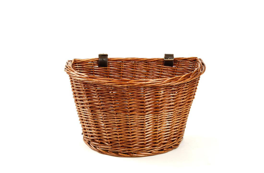 Voltano Rieten Fietsmand - Bruin - 20 Liter