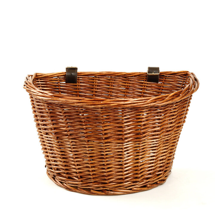 Voltano Rieten Fietsmand - Bruin - 20 Liter