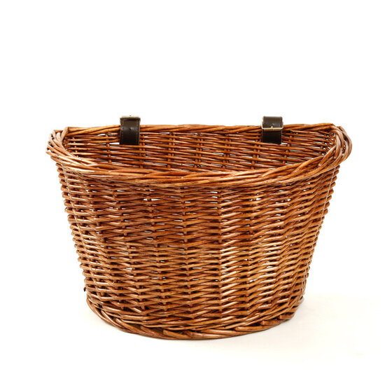 Voltano Rieten Fietsmand - Bruin - 20 Liter