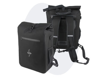 Voltano Luxe E-bike Fietstas / Rugtas - Zwart - 28L - Laptopvak