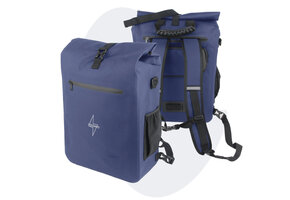 Voltano Luxe E-bike Fietstas / Rugtas - Marine Blauw - 28L - Laptopvak