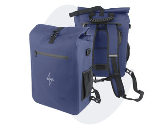 Voltano Luxe E-bike Fietstas / Rugtas - Marine Blauw - 28L - Laptopvak