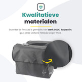 Voltano Luxe Dubbele Fietstas XL - Zwart - 44 Liter - 100% Waterdicht