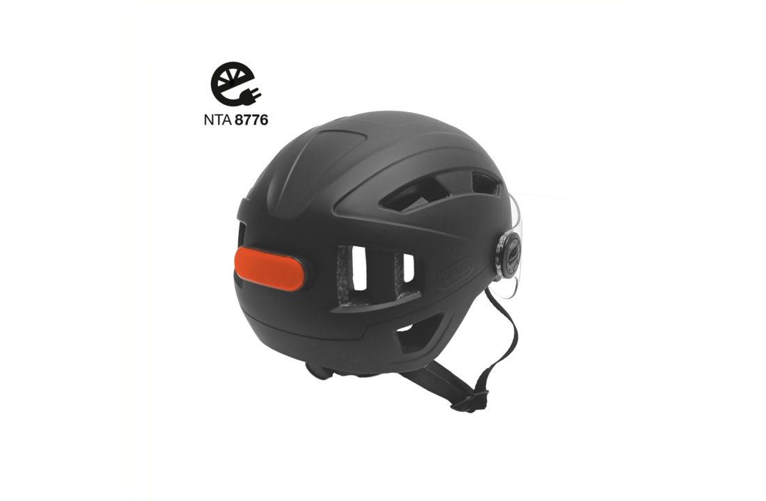 Falkx Snorscooter / Speed pedelec Helm Met Vizier - Mat Zwart