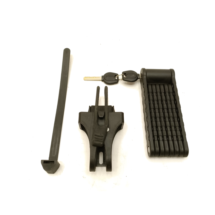 Falkx Vouwslot - Met Framehouder - Zwart - 95 CM