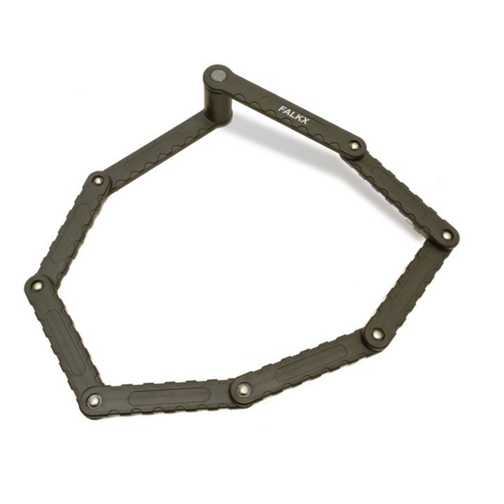 Falkx Vouwslot - Met Framehouder - Zwart - 95 CM