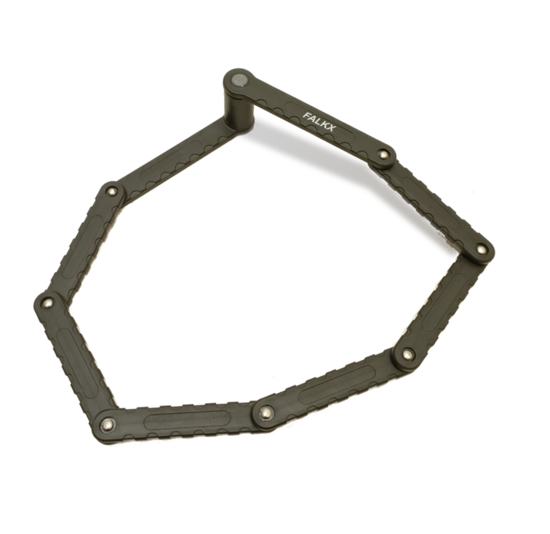 Falkx Vouwslot - Met Framehouder - Zwart - 95 CM