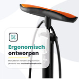 Voltano Hogedruk Fietspomp - Zwart - Manometer - Universele Pomp